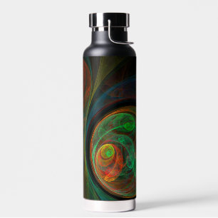 Rebirth Green Abstrakt Art Trinkflasche