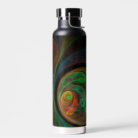 Rebirth Green Abstrakt Art Trinkflasche (Links)