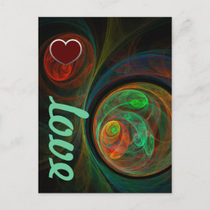 Rebirth Green Liebe Postcard Postkarte