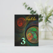 Rebirth Green Tischnummer Postcard (Stehend Vorderseite)