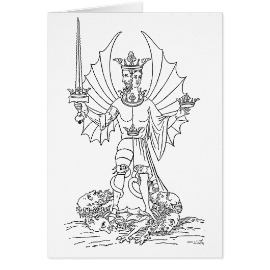 Rebis Coloring Page Grußkarte (Vorne)