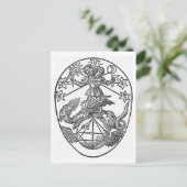 Rebis Symbol der Dualität Postkarte (Stehend Vorderseite)