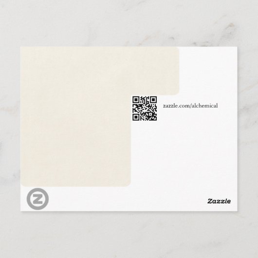 Rebis Symbol der Dualität Postkarte (Rückseite)