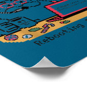 Rebooting Support s Humor Santa Tech Poster (Ecke)