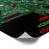 Rebooting The Holidays It Tech Suprt Computer Geek Poster (Ecke)