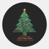 Rebooting The Holidays It Tech Suprt Computer Geek Runder Aufkleber (Vorderseite)