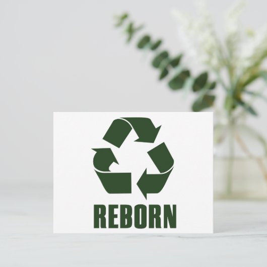Reborn Postkarte (Stehend Vorderseite)