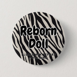 Reborn-Puppe Bitte vor Berührung fragen Button