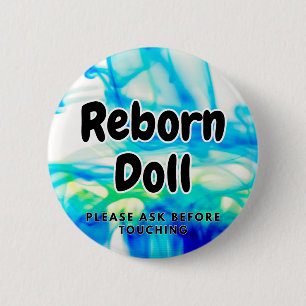 Reborn-Puppe Bitte vor Berührung fragen Button