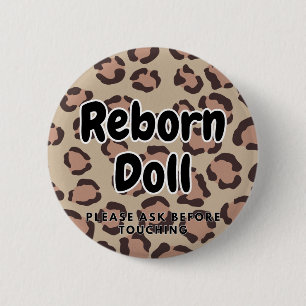 Reborn-Puppe Bitte vor Berührung fragen Button