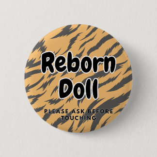 Reborn-Puppe Button Bitte vor Berührung fragen