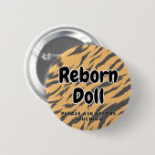 Reborn-Puppe Button Bitte vor Berührung fragen (Vorne & Hinten)