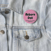 Reborn-Puppe Button Bitte vor dem Berühren fragen (Beispiel)