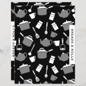 Rebsorte für Brot und Rollen | Schwarz-weiße Küche (Vorne/Hinten)