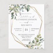 REC Rustic Eukalyptus & Gold Frame Wedding (Vorderseite)