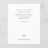 REC Rustic Eukalyptus & Gold Frame Wedding Flyer (Hinten)