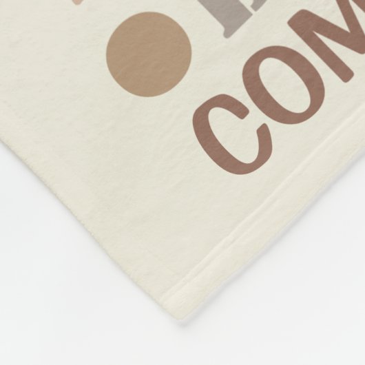 REC Word Art Neutrals Coole Personalisierte Fleecedecke (Ecke)