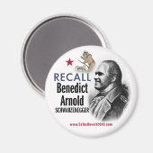 Recall Benedict Arnold Schwarzenegger Magnet (Vorderseite/Rückseite)