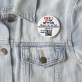 Recall CA Gov. Newsom oder jemand, der QR-CODE EIN Button (Beispiel)