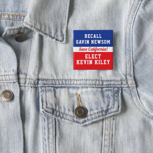 Recall Newsom Elect Kevin Kiley Rettete Kalifornie Button (Beispiel)