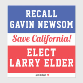 Recall Newsom Elect Larry Elder Rettete Kalifornie Aufkleber