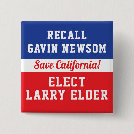 Recall Newsom Elect Larry Elder Rettete Kalifornie Button