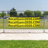 Recallgavin2020-Banner, 2,5 ft x 2,5 ft Banner (Insitu)