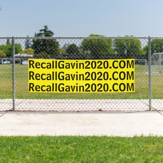 Recallgavin2020-Banner, 2,5 ft x 2,5 ft Banner (Insitu)