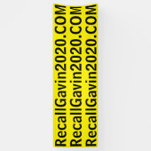 Recallgavin2020-Banner, 2,5 ft x 2,5 ft Banner (Vertikal)