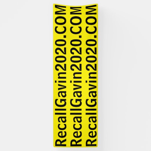 Recallgavin2020-Banner, 2,5 ft x 2,5 ft Banner (Vertikal)