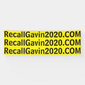 Recallgavin2020-Banner, 2,5 ft x 2,5 ft Banner (Horizontal)