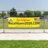 Recallgavin2020-Banner, 2,5 ft x 2,5 ft Banner (Insitu)