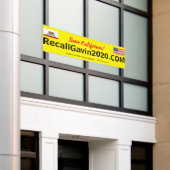 Recallgavin2020-Banner, 2,5 ft x 2,5 ft Banner (Äußeres Gebäude)