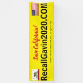 Recallgavin2020-Banner, 2,5 ft x 2,5 ft Banner (Vertikal)