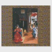 RECANATI ANNUNCIATION by Lorenzo Lotto Geschenkpapier (Flach)