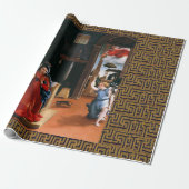 RECANATI ANNUNCIATION by Lorenzo Lotto Geschenkpapier (Ungerollt)