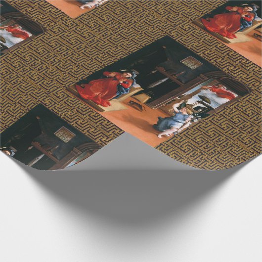 RECANATI ANNUNCIATION by Lorenzo Lotto Geschenkpapier (Ecke)