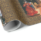 RECANATI ANNUNCIATION by Lorenzo Lotto Geschenkpapier (Rolleneckpunkt)