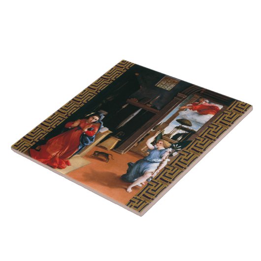 RECANATI ANNUNCITION VON LORENZO LOTTO FLIESE (Seite)