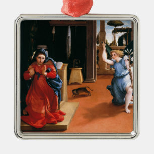 RECANATI ANNUNCITION VON LORENZO LOTTO ORNAMENT AUS METALL
