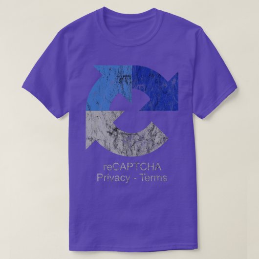 reCAPTCHA Google T-Shirt (Design vorne)