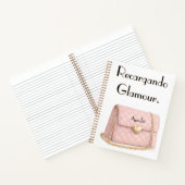 "Recargando Glamour" Funny Pink Purse Personalized Notizblock (Innenseite)