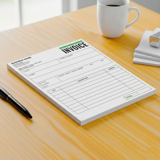 Receipt Books, Invoice Booklet for Small Business Notizblock