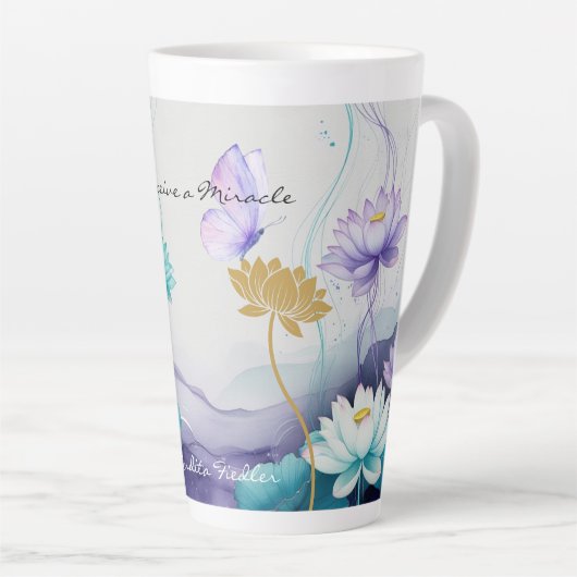 Receive A Miracle-Latte Mug Milchtasse (Rechte Ecke)