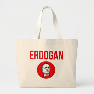 Recep Tayyip Erdogan - Türkiye - die Türkei Jumbo Stoffbeutel
