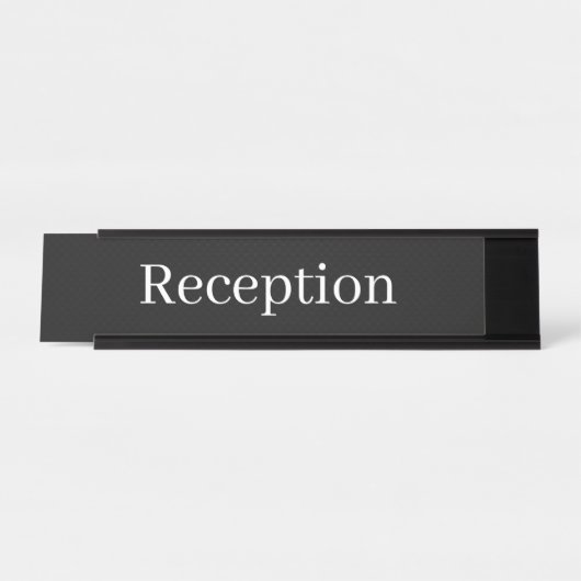 Reception Desk Name Schreibtischnamensplakette (Vorderseite )