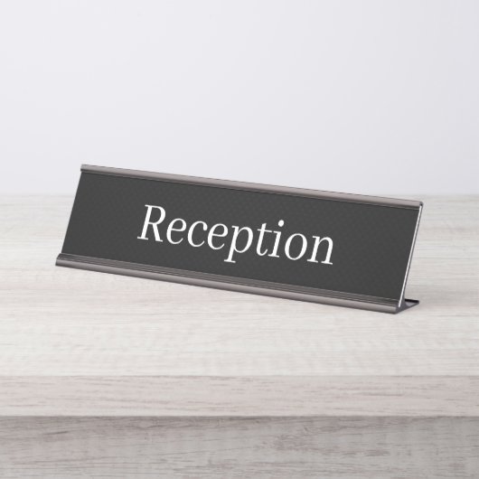 Reception Desk Name Schreibtischnamensplakette (Vorderseite )