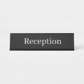 Reception Desk Name Schreibtischnamensplakette (Vorderseite )