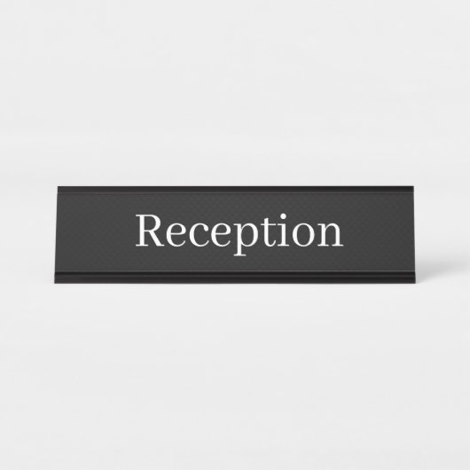 Reception Desk Name Schreibtischnamensplakette (Vorderseite )