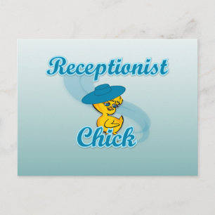 Receptionist Chick #3 Postkarte